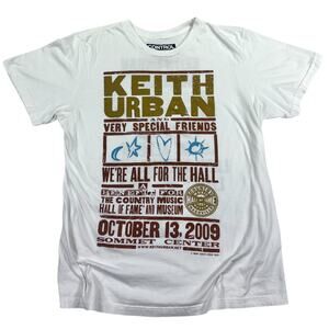 Keith Urban Country Music Hall Of Fame T-Shirt Men's Large Taylor Swift 2009